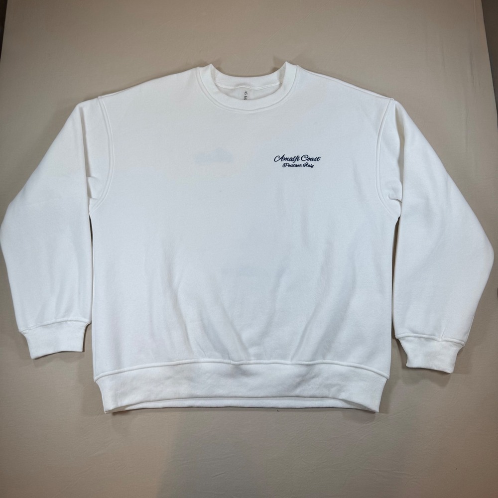 Altar'd State Amalfi Coast Positano Italy Graphic Sweatshirt White Large BRT0166